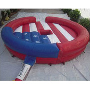 inflatable bull ride game
